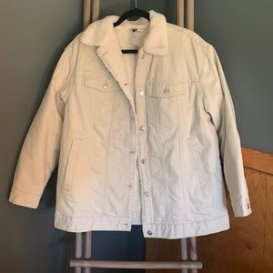 Cream lined jacket